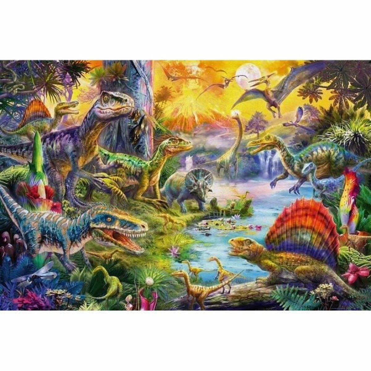 Pussel Schmidt Spiele Dinosaurs Figurer 60 Delar